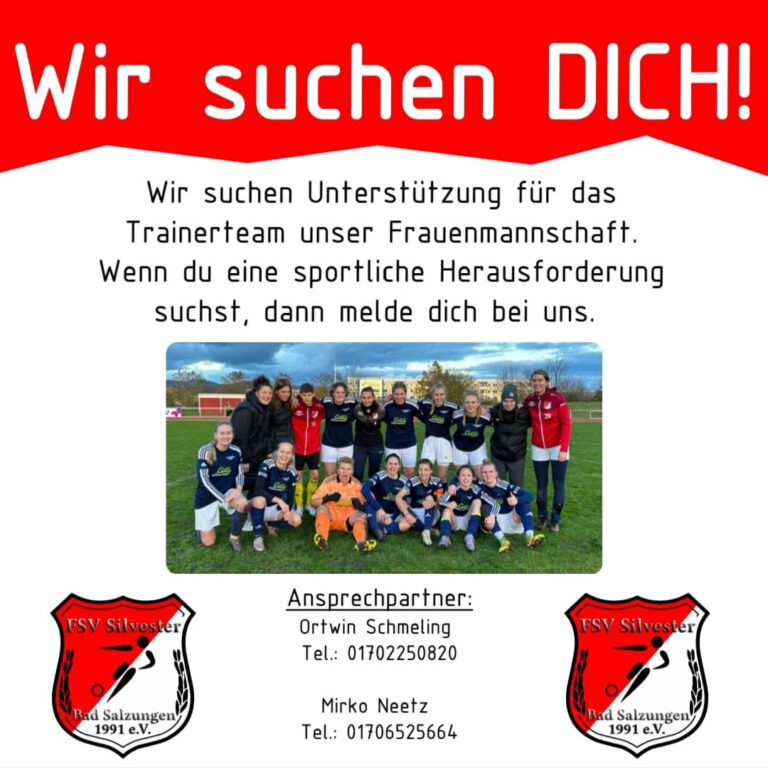 Trainer/in gesucht